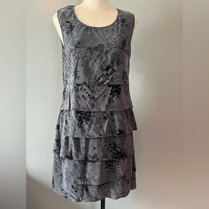 NWT Ivy Beau Velvet Mesh Tank Mini Dress, Size 10